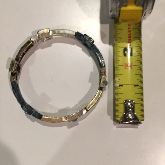 Versona Cross Bracelet - Silver & Turquoise - Picture 3 of 7